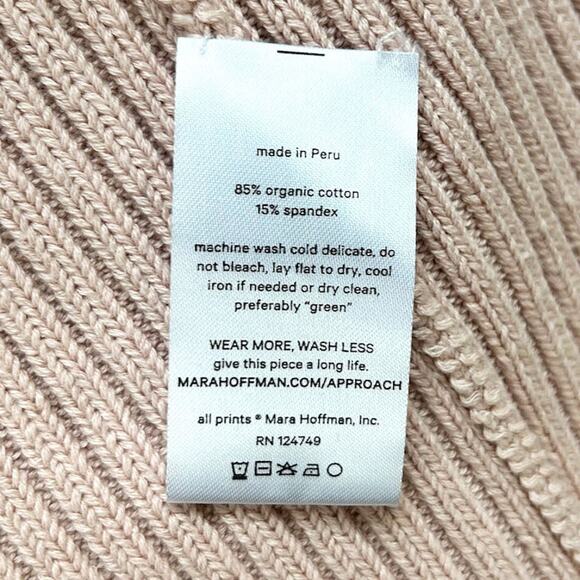 Mara Hoffman Naenia & Emilia Cotton Sweater Set in Blush, Sz S/M - Picture 13 of 13